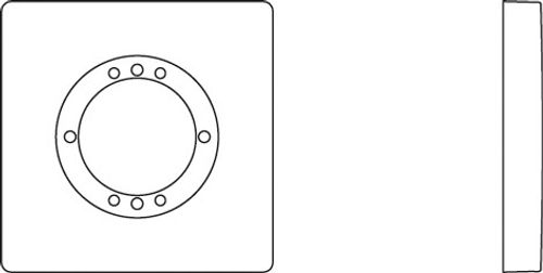 IS-1er-Rosette-Archimodule-83x83mm-Chrom-A1504AA gallery number 2